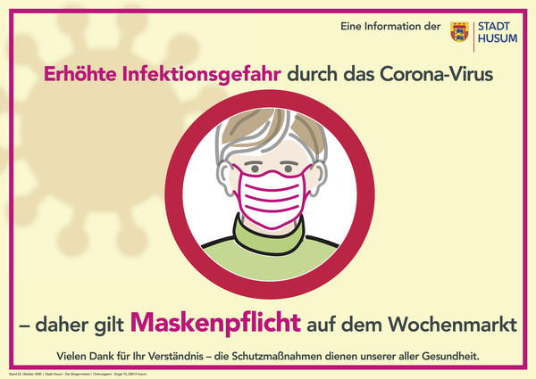 Wochenmarkt Maskenpflicht