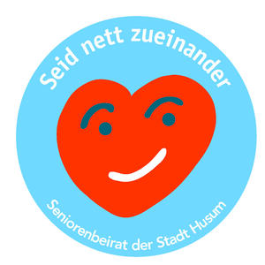 Seniorenbeirat Aufkleber Seid nett zueinander