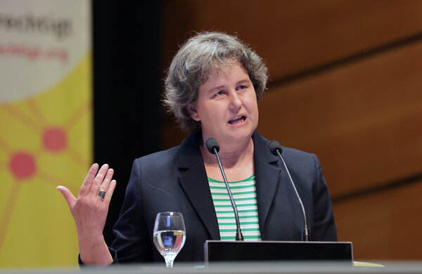 Britta Rudolph als Bundessprecheri